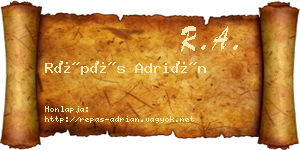 Répás Adrián névjegykártya